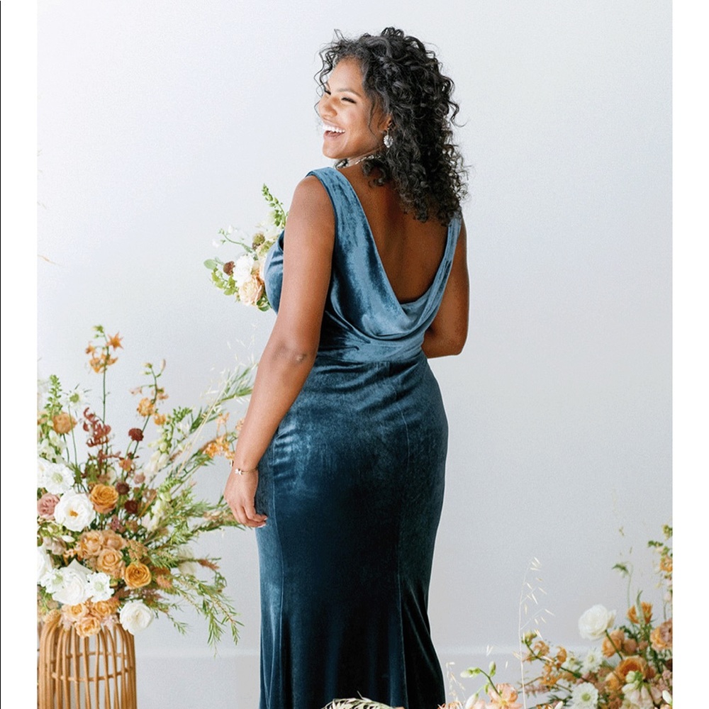 Revelry Velvet Dakota Dress in Romantic Rose